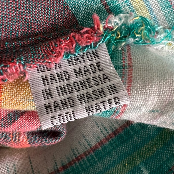 Cleobella Addison Ikat Toddler Girls Fringed Hand Made Boho Tank Dress Size 2 - Picture 9 of 10